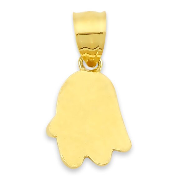 Solid 14k Gold Ghost Pendant - Cute Halloween Jewelry Gifts - Picture 2 of 6
